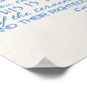 No Weapon Star von David Blue auf Tan Poster (Ecke)