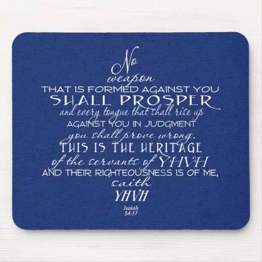 No Weapon Star von David Blue Mousepad (Vorne)