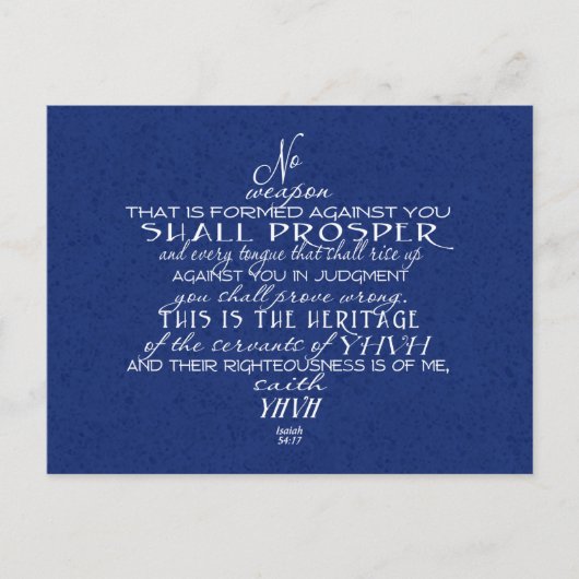 No Weapon Star von David Blue Postkarte (Vorderseite)