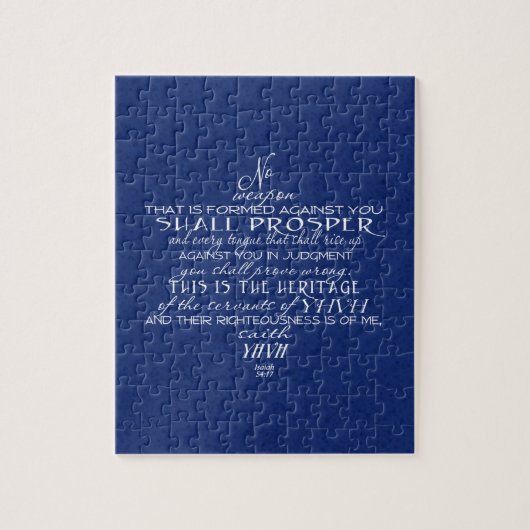 No Weapon Star von David Blue Puzzle (Vertikal)