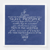 No Weapon Star von David Blue Serviette (Vorderseite)