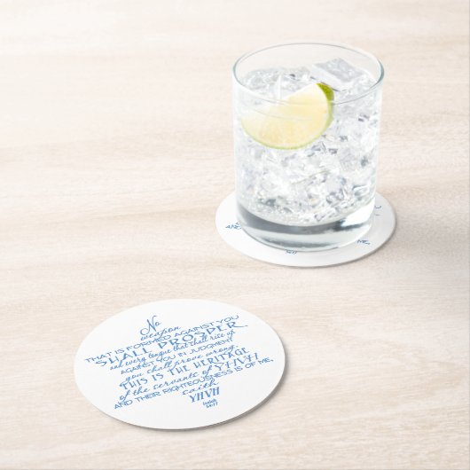 No Weapon Star von David Runder Pappuntersetzer (Vor Ort)