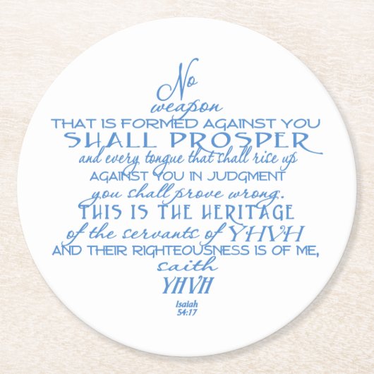 No Weapon Star von David Runder Pappuntersetzer (Vorderseite)