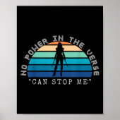 No Wer In The Verse Can Stop Me, Funny Insration Q Poster (Vorne)