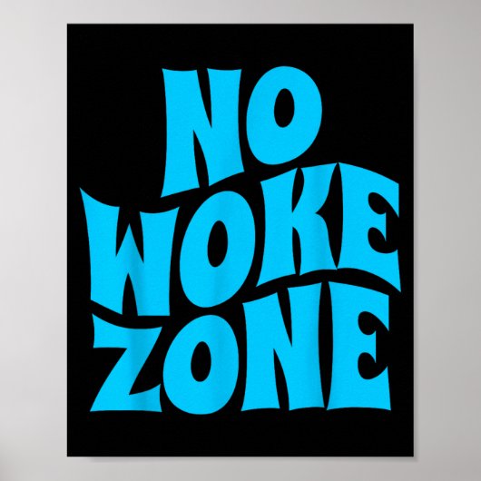 No Wokes Here, Funny Republican , Conservative Vot Poster (Vorne)