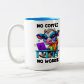 No Workie Zweifarbige Tasse (Links)