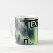 ☕ "No Wout" Weirdcore-Tasse ☕ Kaffeetasse (Vorderseite Links)