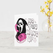 No You Hang Up Funny Valentine  Karte (Gelbe Blume)