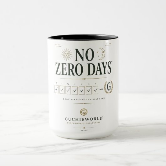 No Zero Days™ | GUCHIEWORLD™ Tasse (Zentrum)