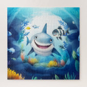Noa the Shark and Casper, Ihr bester Fisch-Freund Puzzle (Vertikal)