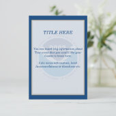 NOAA-Einsteckkarte Begleitkarte (Stehend Vorderseite)