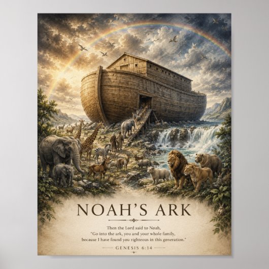 Noachs Arche Bibelposter Poster (Vorne)