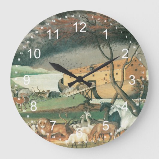 Noachs Arche Große Wanduhr (Vorderseite)