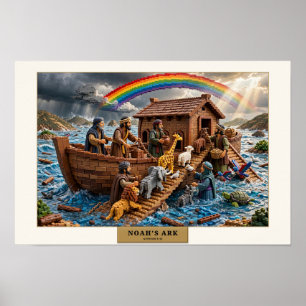 Noachs Arche — Kunst aus Bausteinen Poster