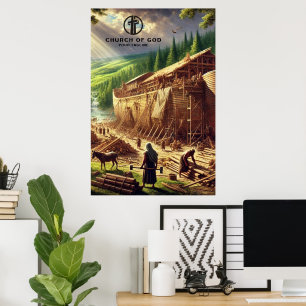 Noachs Arche Papier bauen Poster