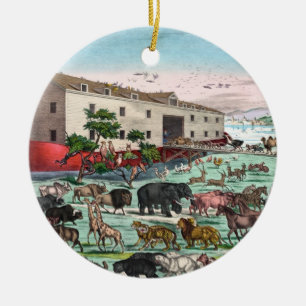 Noah-Arche-Schmuckanhänger Keramik Ornament