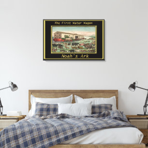 Noah Ark Genesis 6 Gewartet Tiere Leinwanddruck