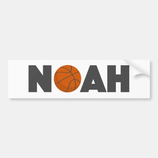 Noah Basketball Autoaufkleber (Vorne)