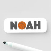 Noah Basketball Namensschild (Beispiel)