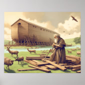 Noah bereitet die Große Arche vor Poster (Vorne)