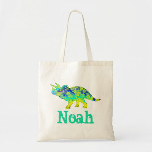 Noah Colorful Triceratops Jurassic Dinosaurier Kun Tragetasche