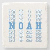 Noah Custom Boy Name Steinuntersetzer (Vorderseite)