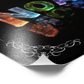 Noah - Der Name Noah in 3D-Leuchten (Foto) Fotodruck (Ecke)