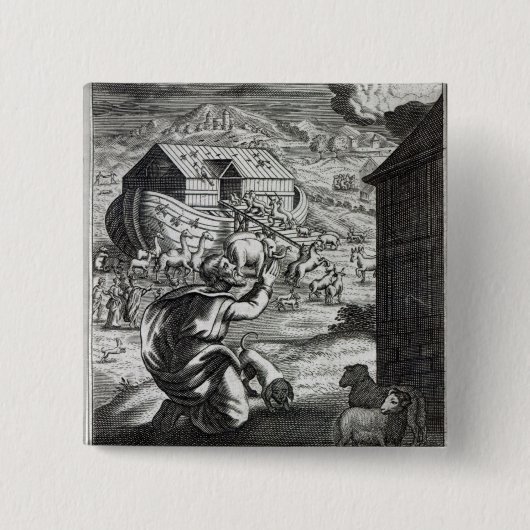 Noah entreth die Arche Button (Vorderseite)