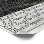 Noah entreth the Ark Poster (Ecke)