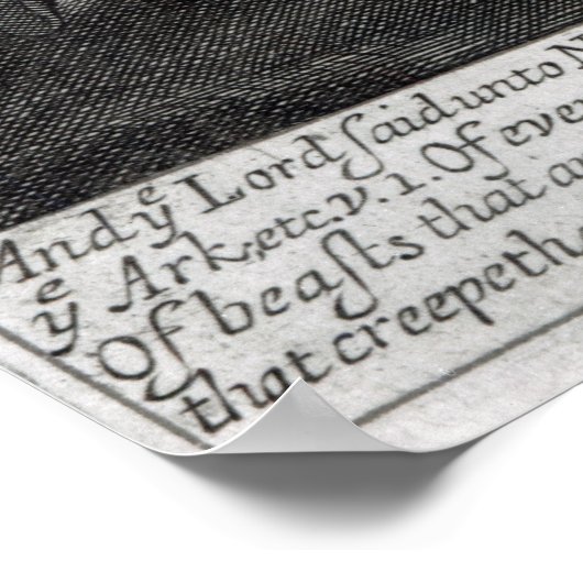 Noah entreth the Ark Poster (Ecke)