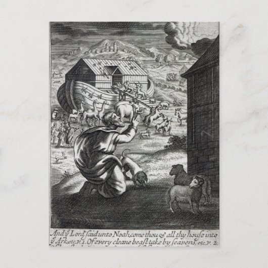 Noah entreth the Ark Postkarte (Vorderseite)