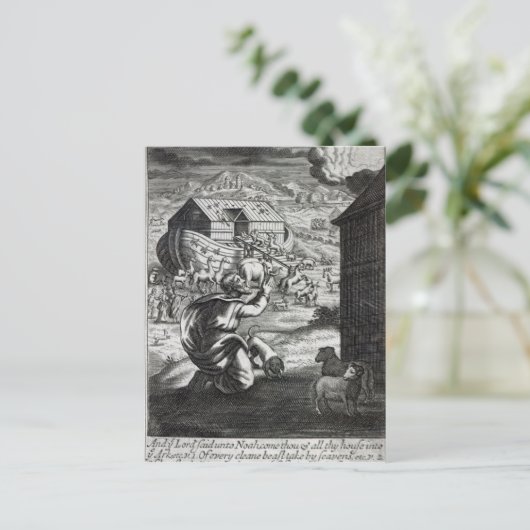 Noah entreth the Ark Postkarte (Stehend Vorderseite)