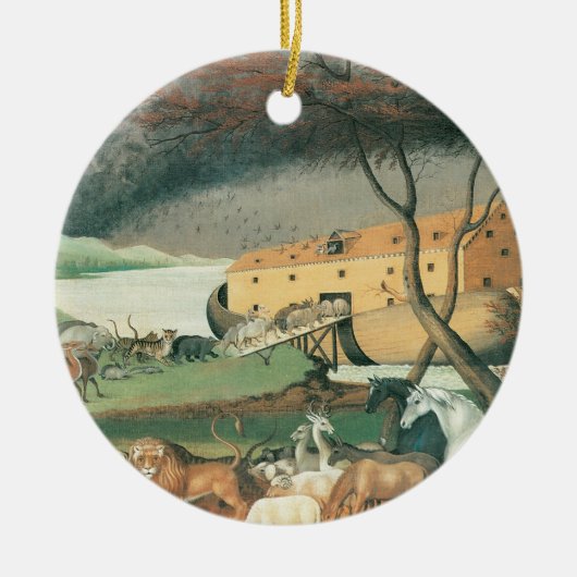 Noah Keramik Ornament (Vorne)