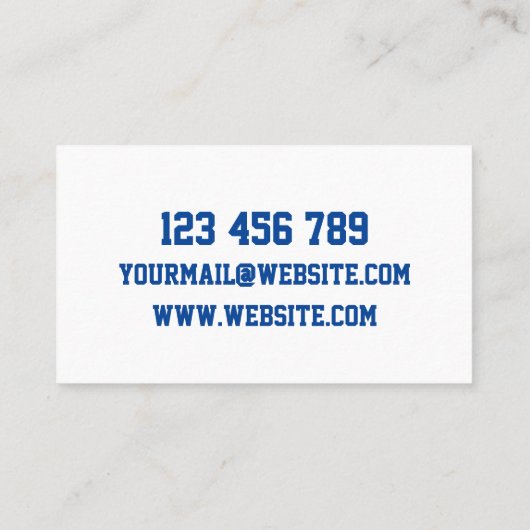 Noah Mechanic Visitenkarte (Rückseite)