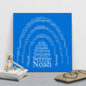 Noah Name Cloud Customizable Poster