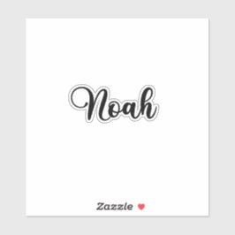 Noah Name - Handgeschriebene Kalligrafie Aufkleber