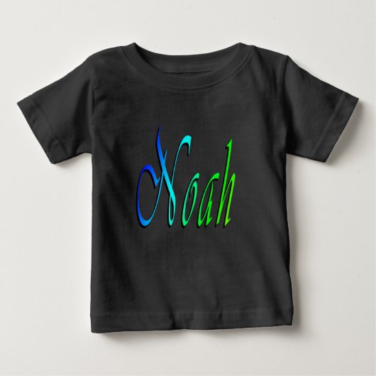 Noah, Name, Logo, Black T - Shirt des Babys (Vorderseite)