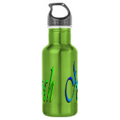 Noah, Name, Logo, Boys wiederverwendbare Wasserfla Trinkflasche (Rückseite)