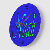 Noah, Name, Logo, Große Wanduhr (Winkel)