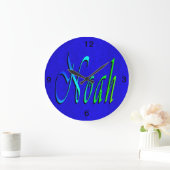 Noah, Name, Logo, Große Wanduhr (Zuhause)