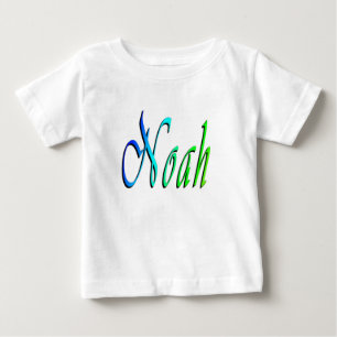 Noah, Name, Logo, weißer T - Shirt des Babys