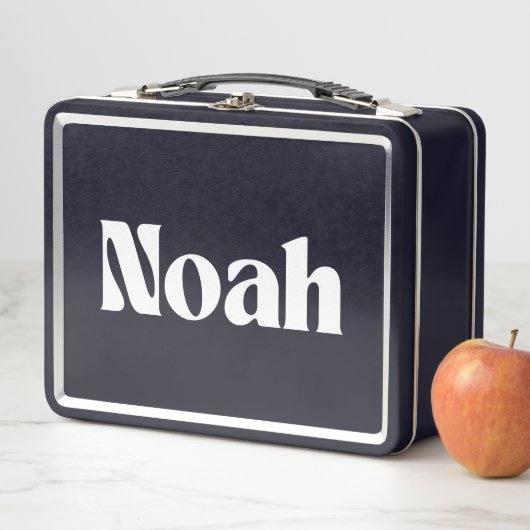 Noah Name Personalisiert Metall Brotdose (Beispiel)