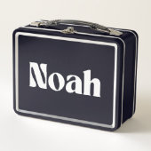 Noah Name Personalisiert Metall Brotdose (Vorderseite)