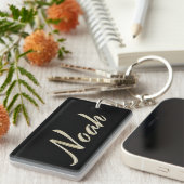 Noah Name whitegold Schlüsselanhänger Anhänger (Vorderseite rechts)