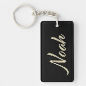 Noah Name whitegold Schlüsselanhänger Anhänger (Vorderseite)