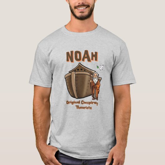 Noah Original Conspiracy Theorist Christlicher Spa T-Shirt (Vorderseite)