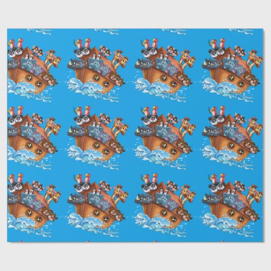 Noah-Packpapier Geschenkpapier (Flach)
