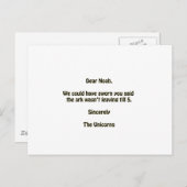 Noah Postkarte (Vorne/Hinten)