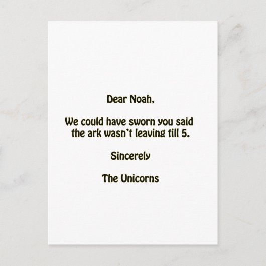 Noah Postkarte (Vorderseite)