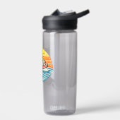 Noah Retro Sonnenuntergang Name Design Trinkflasche (Links)
